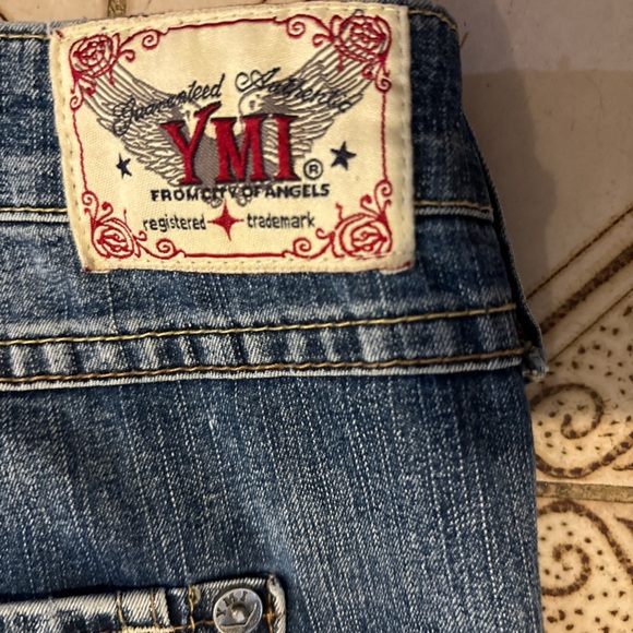 YMI Women’s Size 36x31 Blue Stretch Jeans 11” Mid-Rise Skinny Y2k Curvy Sz 18 - Picture 4 of 4